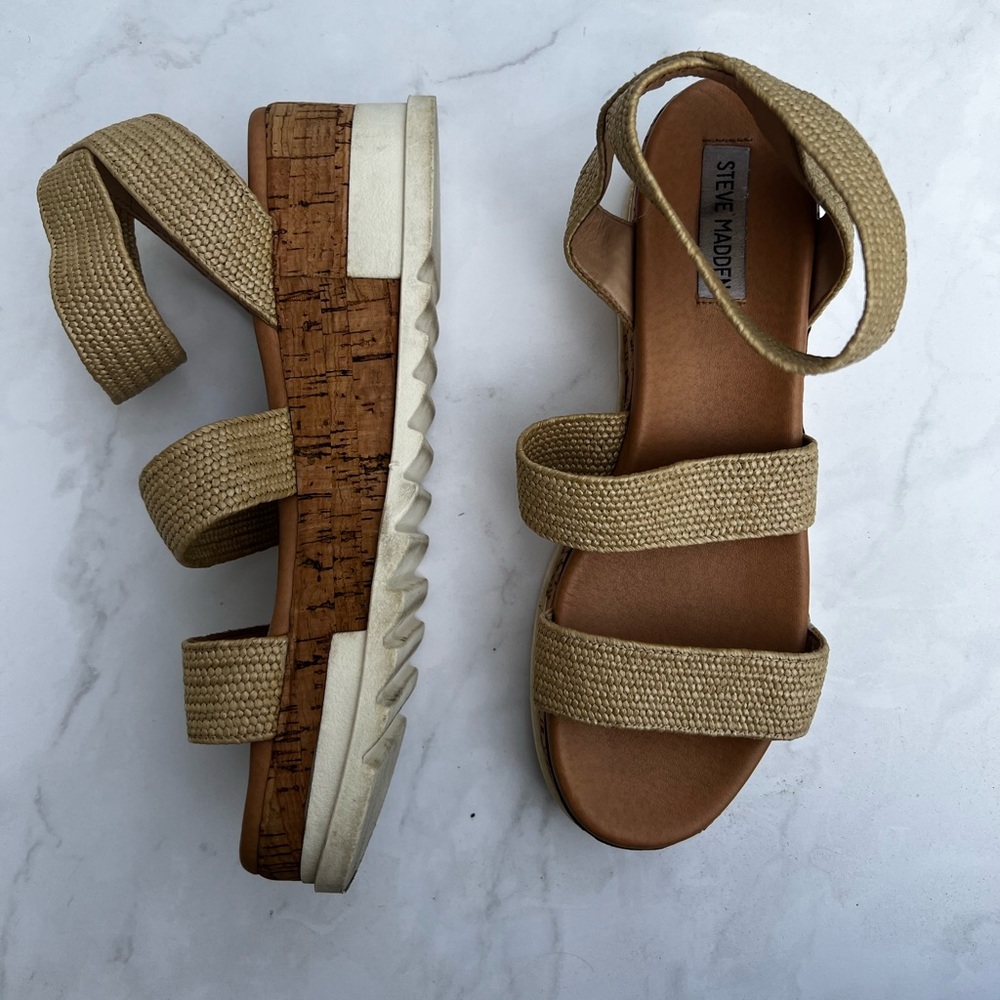 Steve Madden Raffia Strapped Platform Sandal - image 4